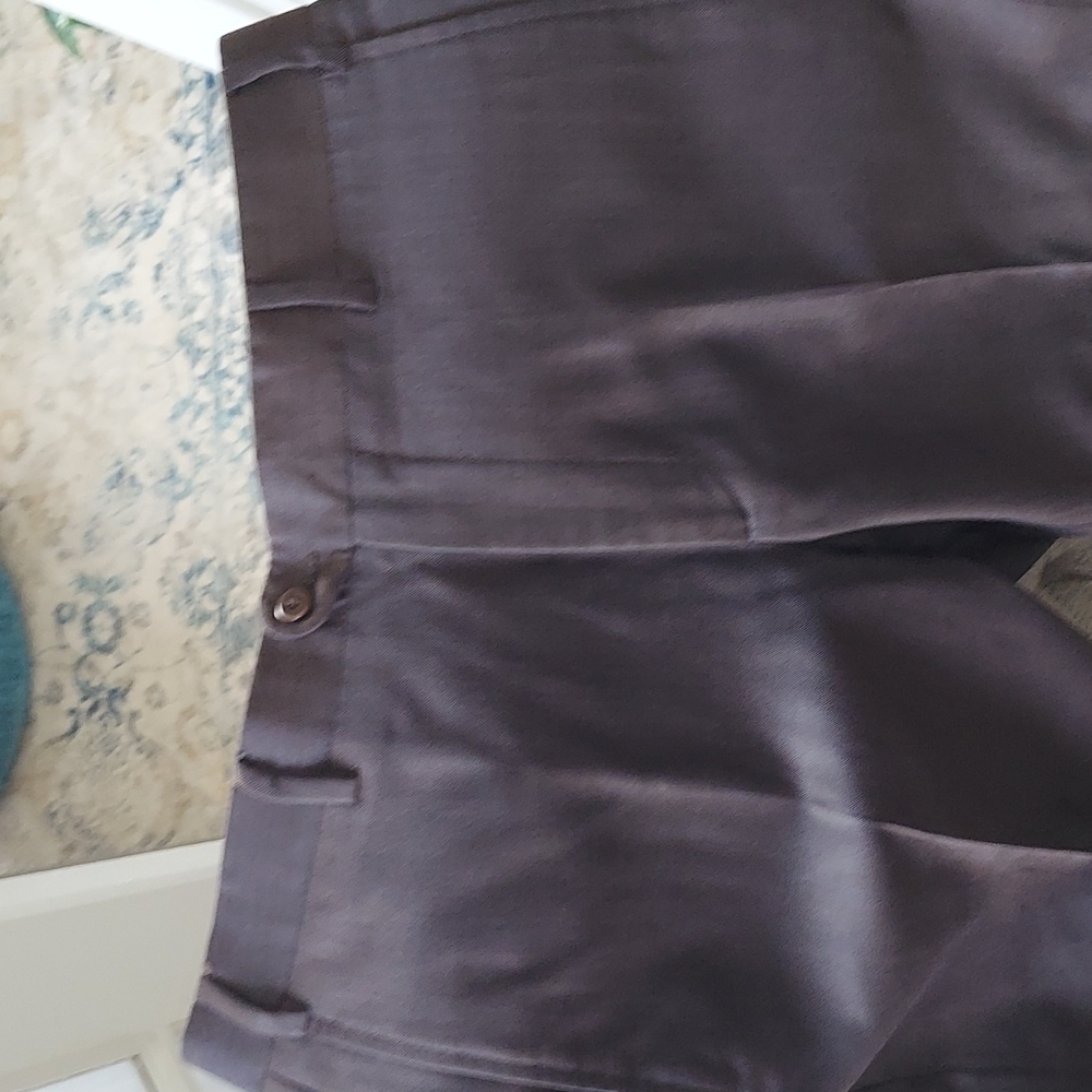 Zanella Dress pants. Beautiful Brown with Grey tint. Waist 33See pics for length